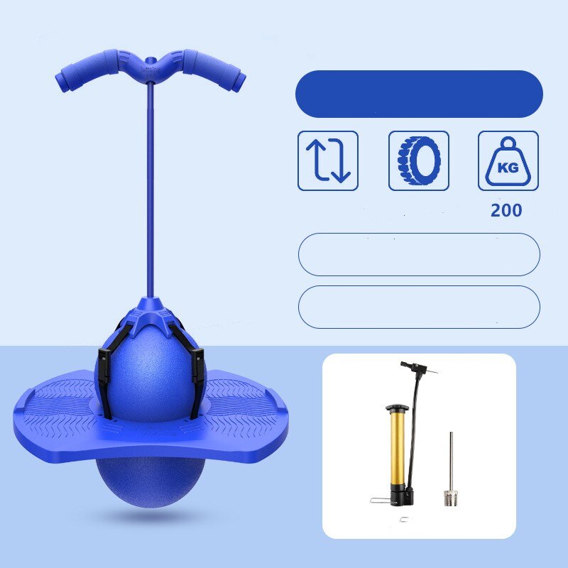 Tramoggia Ball Balance Board Jump Fitness Planet Jumping Toys Promote Skeletal Development Balance Coordination: Blue