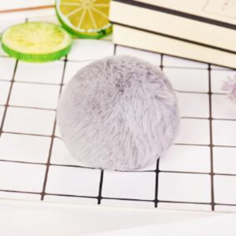 1Pc 8cm gros pompon moelleux en peluche tissu artisanat bricolage doux pon pom pon poms balle furball décor à la maison couture fournitures Craf fleurs boule: grey