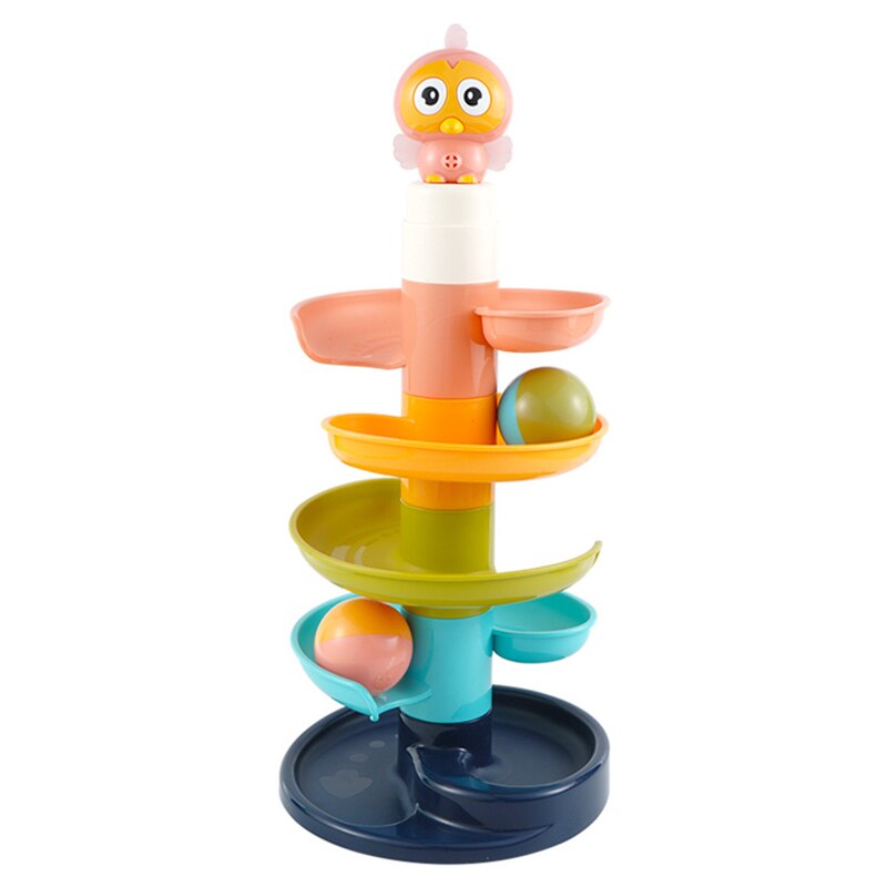 Klokkelegetøj med rullebold til småbørn puslespil baby rangler lære tårn drops and go rampe legetøj børn aktivitet pædagogisk legetøj: Default Title