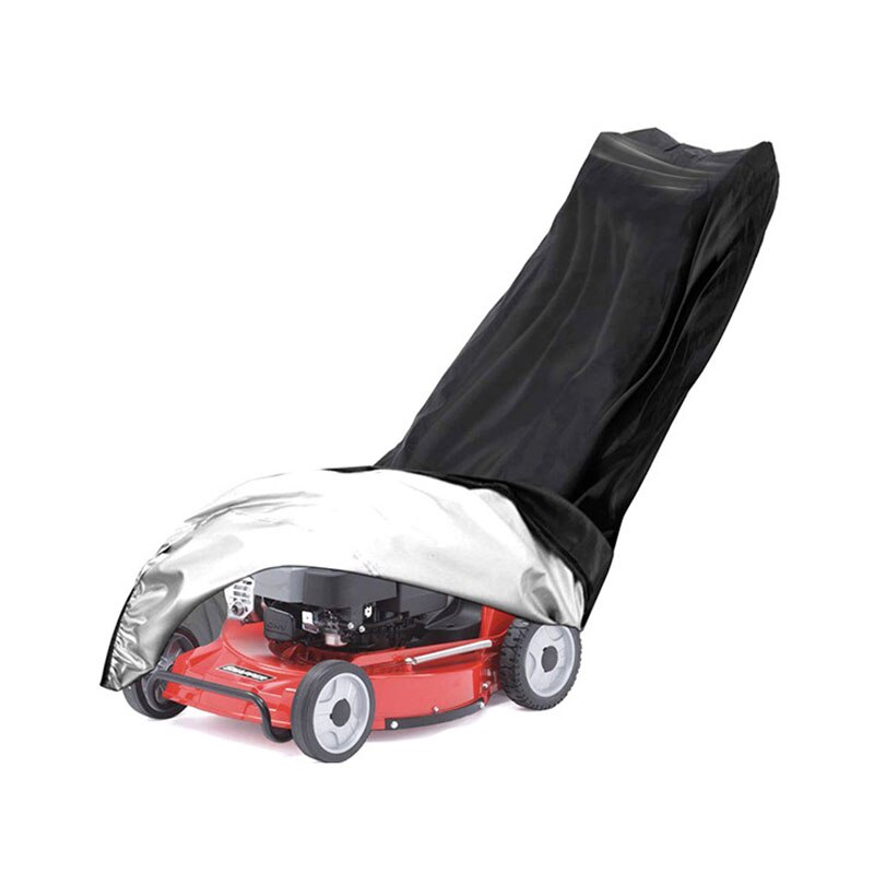 ValueHall Housse De Tondeuse à Gazon Imperméable 210D - Protection Anti-UV Avec Sac De Rangement - Universelle Noir