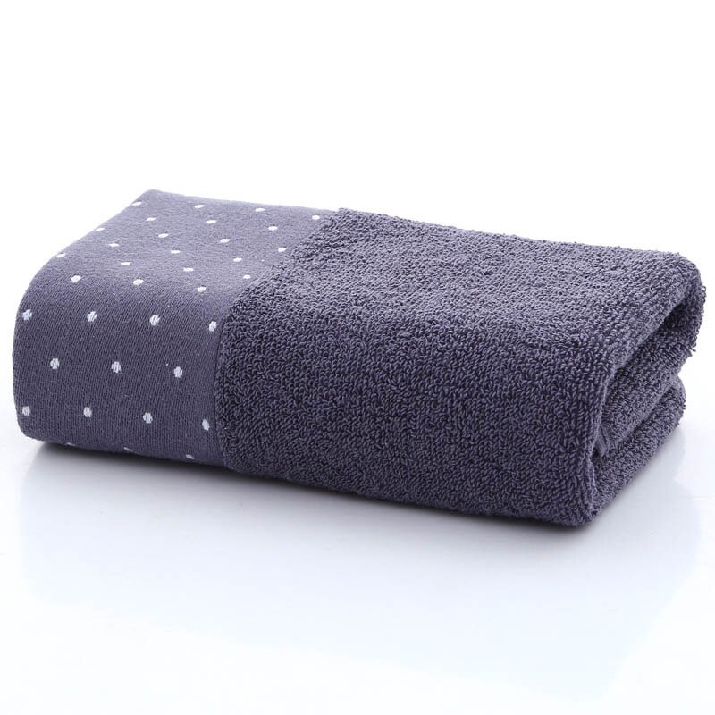 Wzór punktowy ręcznik akcesoria łazienkowe zgredek ręczniki dla dorosłych miękka bawełniana prezent ręcznik 34*74cm 1 PC domowe sprzęty czyszczące: Niebieski