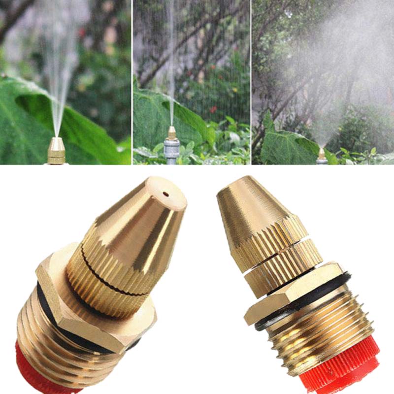 1/2 zoll Wasser sprühen Düse Einstellbar Garten Sprinkler Rasen Zerstäubung Wasser sprühen Düse Bewässerung Kopf 2Stck