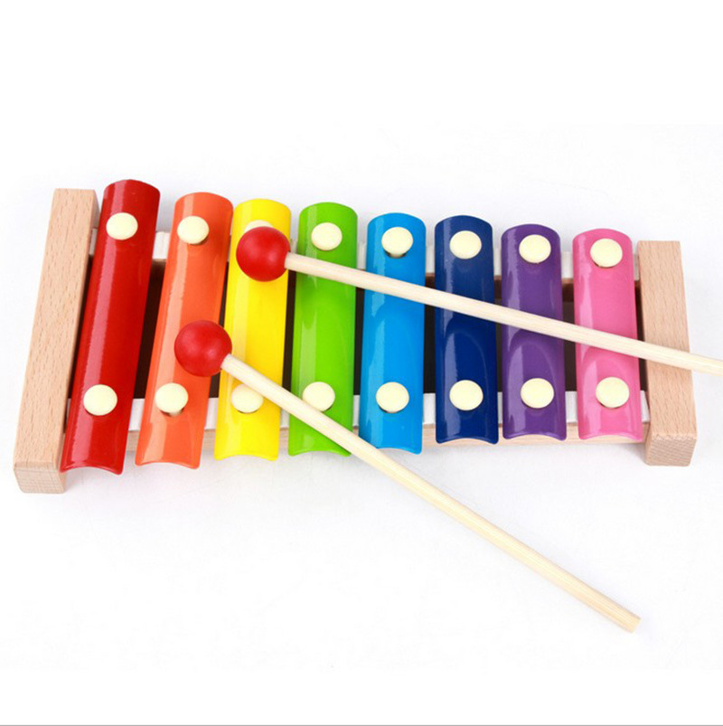 1 pieza de dibujos animados Mingrui tocar piano niños música xilófono educación temprana instrumento instrumental Orff