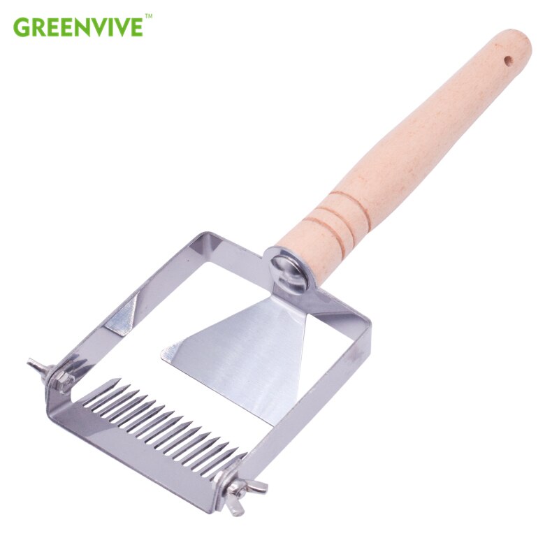 Beehive Tools Adjustable Direction Honey Uncapping Scraper Beekeeping Tool Stainless Steel Uncapping Fork Honey Forks