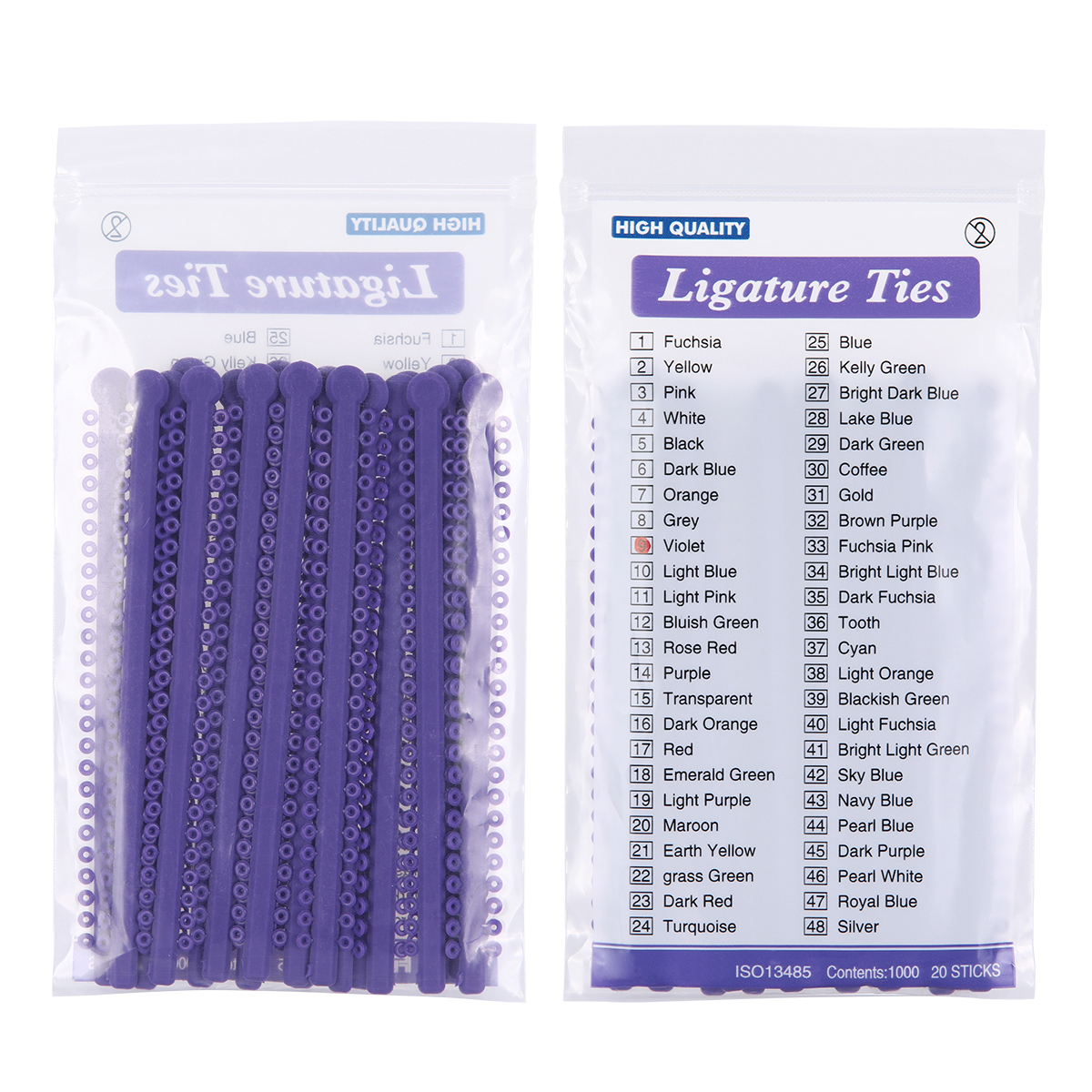 1000 unids/pack AZDENT Dental ortodoncia ligadura elástica bandas ligadura anillo 23 colores suministros de odontología