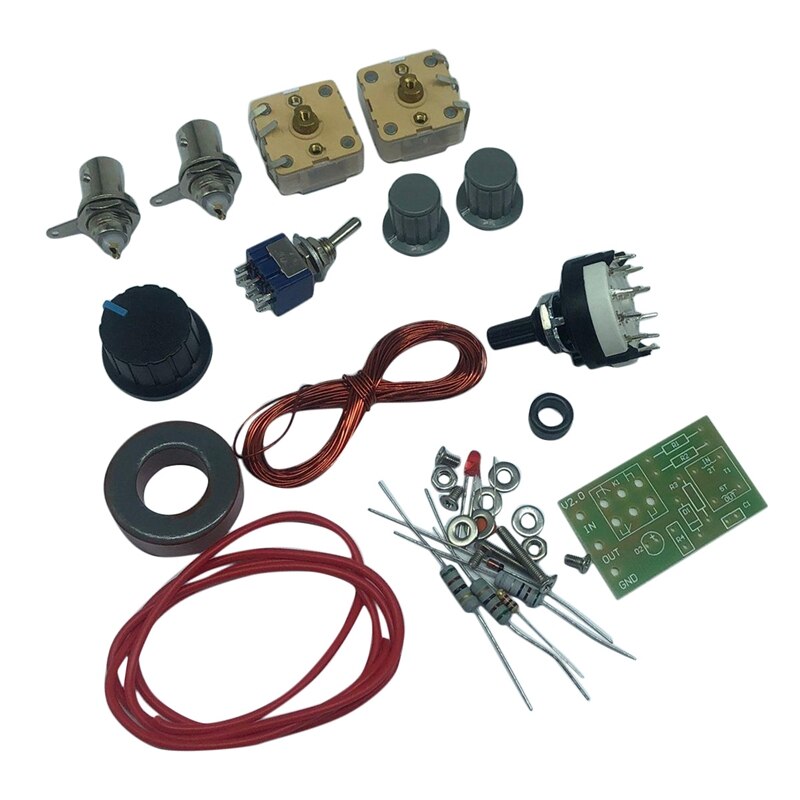 1-30Mhz LED VSWR DIY Manual Antenna Tuner Kit for HAM Radio CW QRP Q9 BNC Interface DIY Antenna Tool Kit