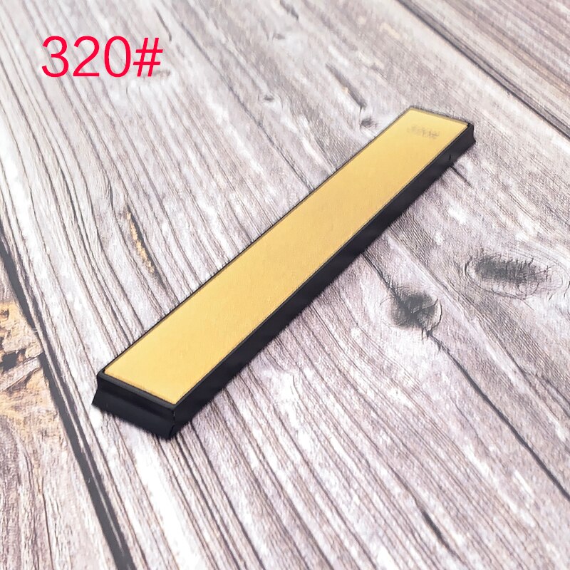 Diamant doré bru pierre de mise en forme angle fixe tranchant ener pierre de rodage couteau de cuisine bord d'apex la lame est tranchante: 320 Grit