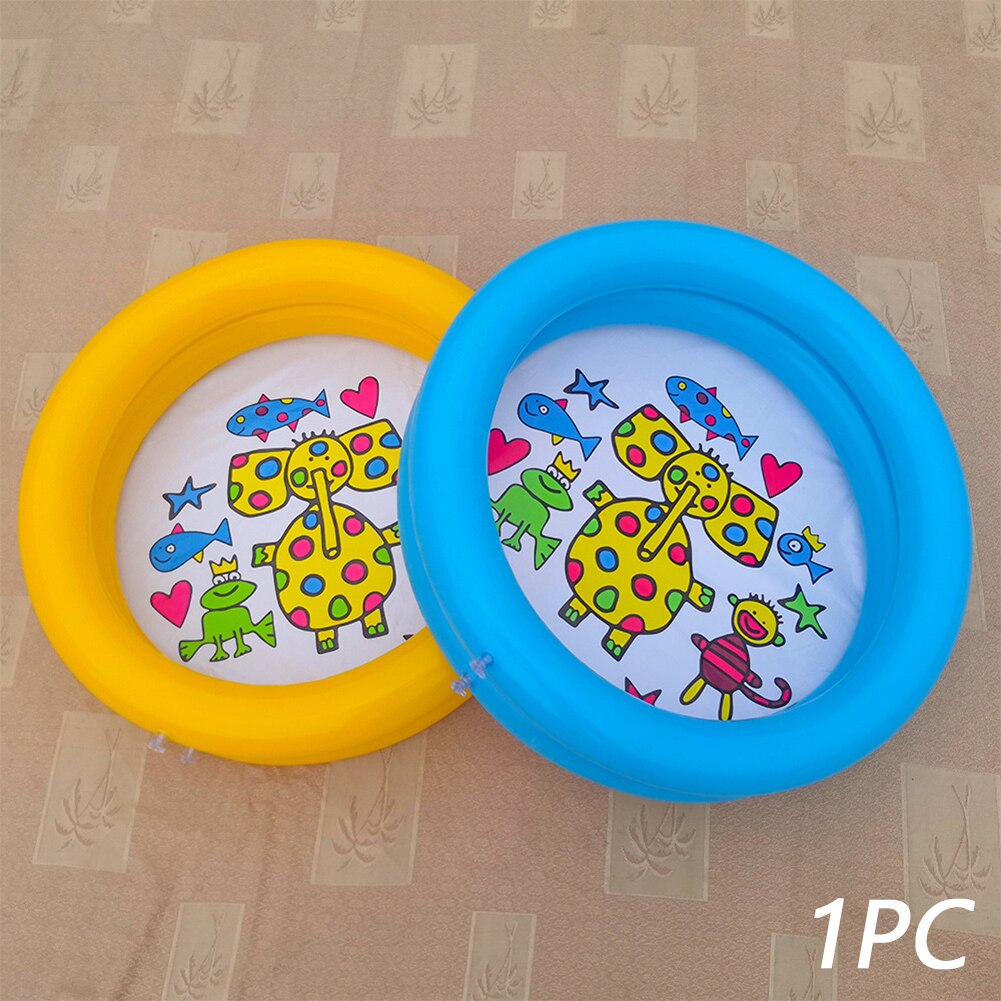 Bärbar uppblåsbar paddelleksak lekplats babypool djurtryckt rund härlig inomhus utomhusbadkar sommar