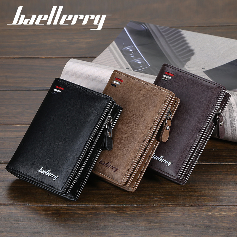 portefeuille hommes Style classique portefeuille en cuir PU hommes portefeuilles court homme sac à main portefeuille porte-cartes hommes