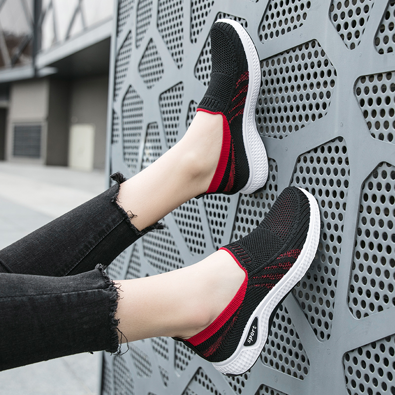Sportskor dam bekväma löparskor storlek 50 platta sneakers dam sporterbjudanden svarta canvas sneakers träningsskor