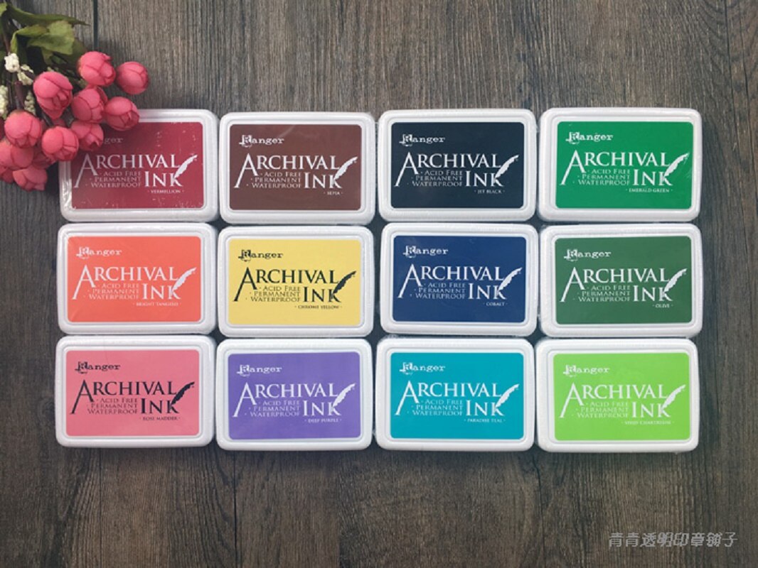 American original ranger stamp pad multicolor oily waterproof acrylic ink pad