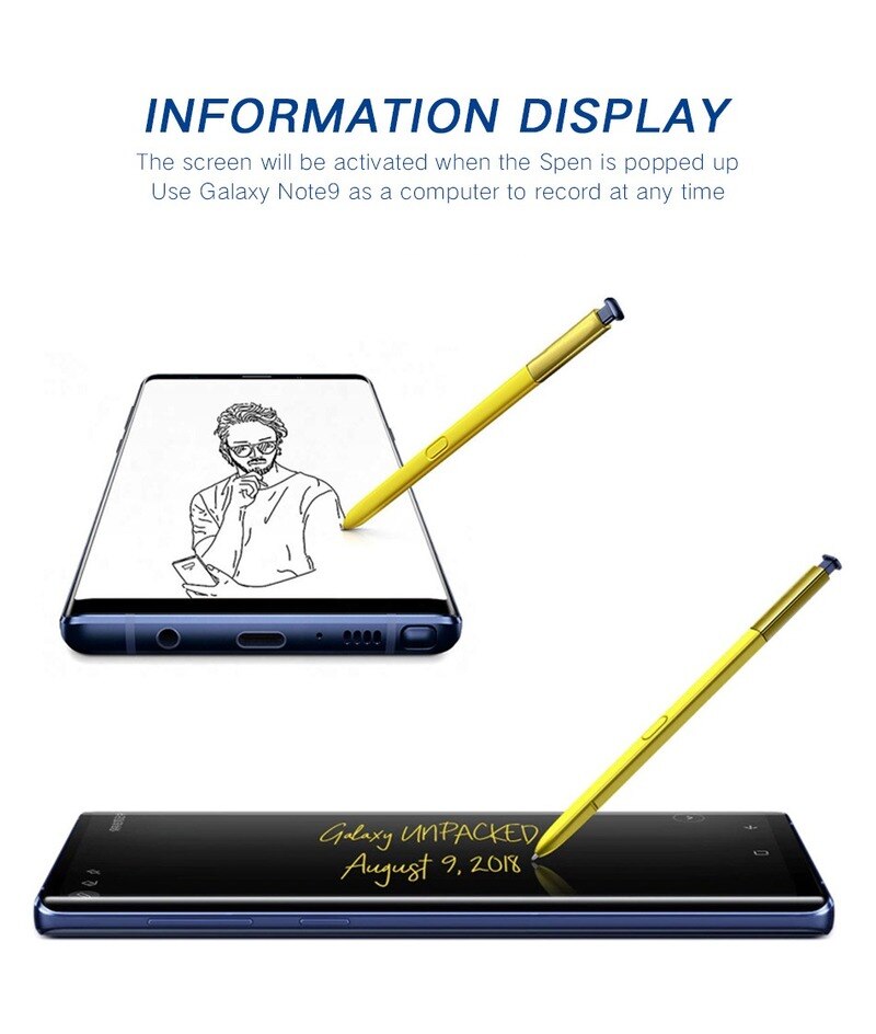 1:1 Officiële Galaxy Note 9 Touch Stylus S Pen Voor Samsung Note9 N960 N960F N960P Geen Bluetooth Functie Touch screen Potlood