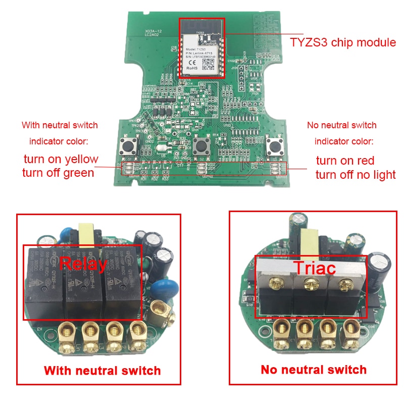 Lonsonho ZigBee + RF433 Smart Switch mit Wireless RF Schalter 2 Weg Control Mit/Keine Neutralen EU 220V schalter Unterstützt Zigbee2mqtt