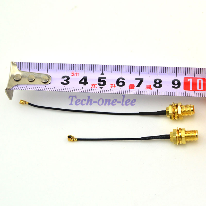 2 piece Mini PCI U.FL to SMA connector Antenna WiFi Pigtail Cable IPX to SMA extension