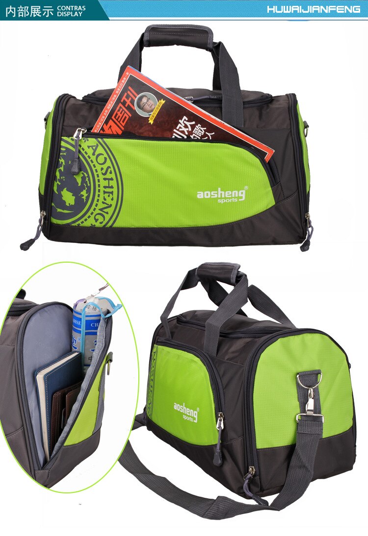 Nylon outdoor sporttas heren dames fitness reistas training dames yoga duffel schoudertas