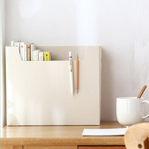 Portable Multifunctional Minimalist PP Books File Box Paper Holders Office Documents Desktop Organizer Kit