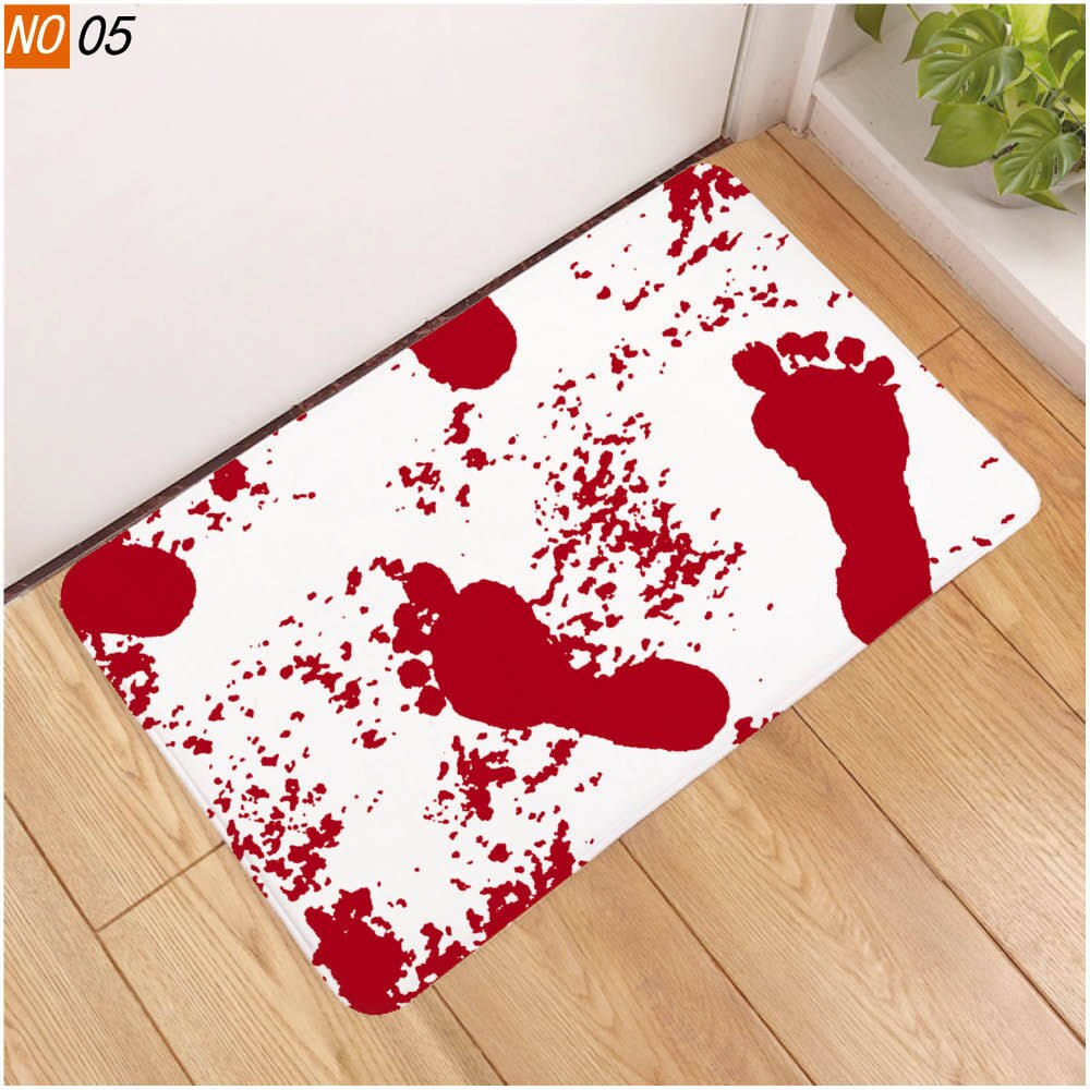 Blood Bath Rug Sholisa Anti Slip Bathroom Carpet Rug Floor Bath M... – Grandado