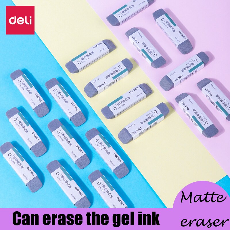 1PCS Frosted Rubber Pen Eraser Clean Without Leaving Marks Erasable Pencil Water Gel Ballpoint Pen Magic Wipe Eraser Supplies