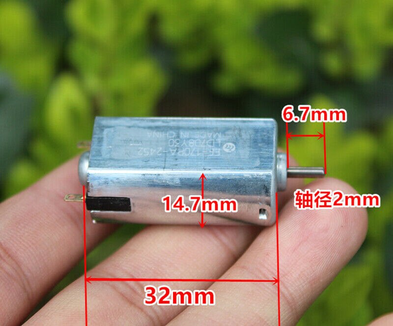 Mabuchi FF-170PA Motor Dc 1.2V-5V 2.4V 7200Rpm Hoge Snelheid Voor Elektrische Scheerapparaat