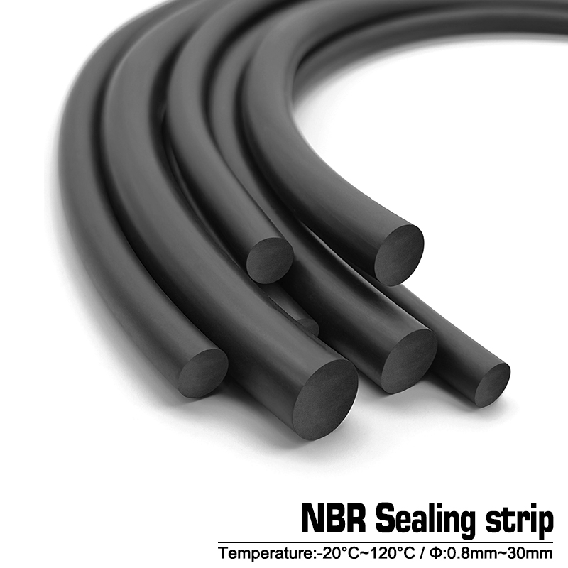 5/10m nbr solid tätningslist svart rund gummi-o-list oljebeständig värmebeständig diameter 0.8 1 1.5 2 2.5 3 4 5 67 8 9 10mm