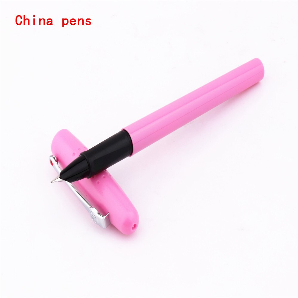 688 Student Finance Office Fine Nib fountain Pen: Pink