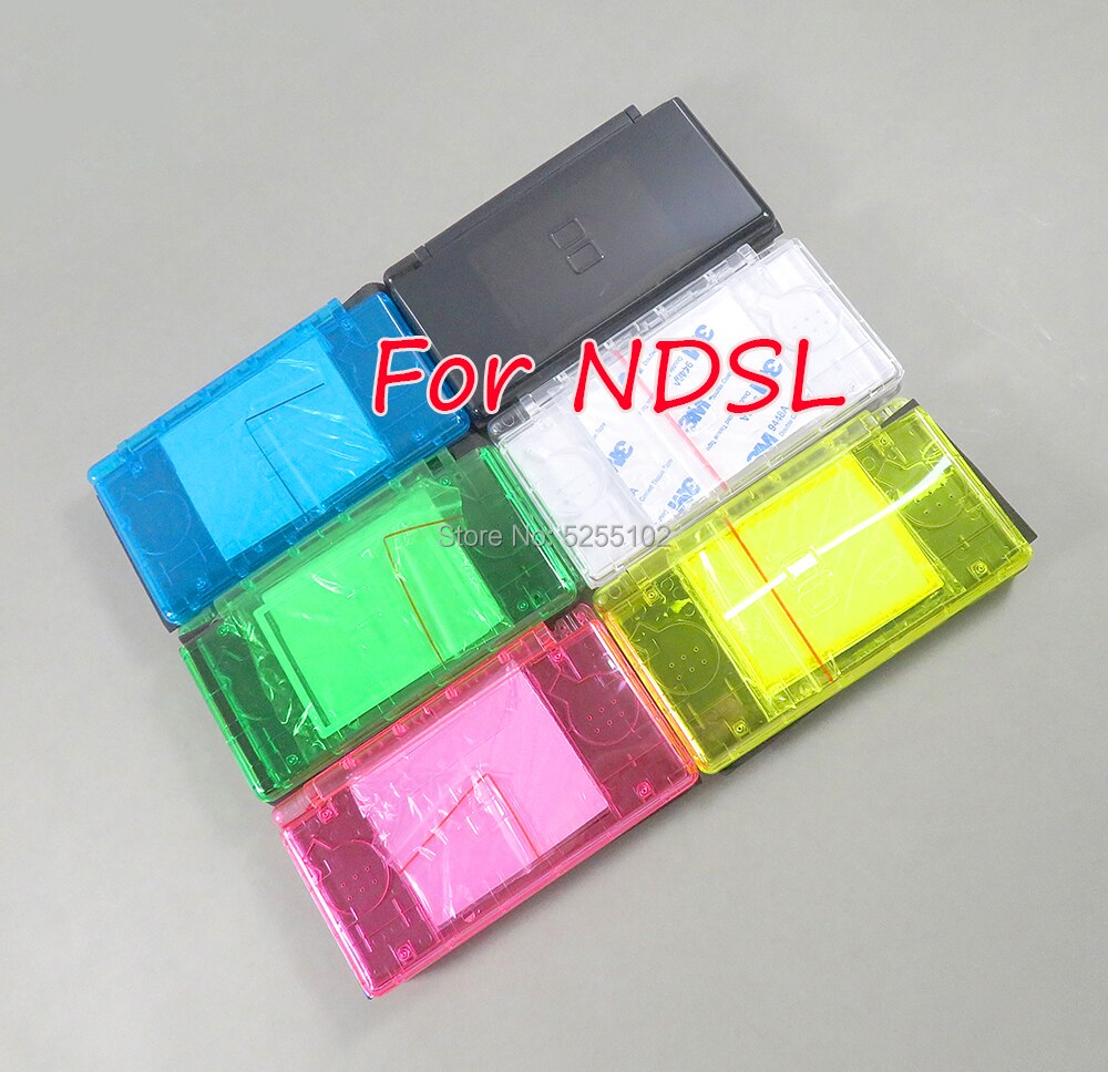 1set Full Housing Cover Case For NDSL Housing Case with Full Buttons for Nintendo DS Lite Transparent clear Shell Cover Case