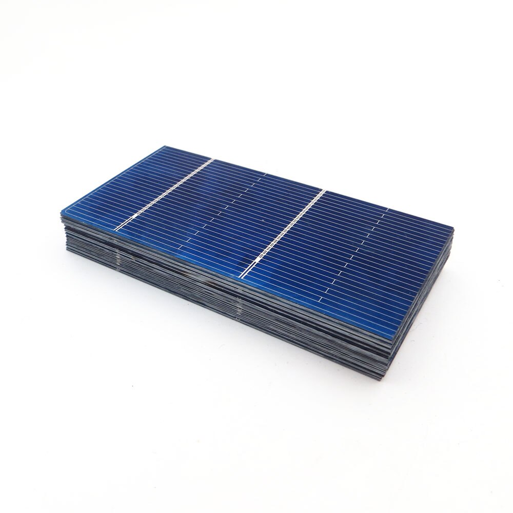 50 kpl aurinkopaneeli tee itse aurinkokennoja monikiteinen aurinkosähkö moduuli tee itse aurinko akkulaturi paineil solar 0.54w 78*39mm
