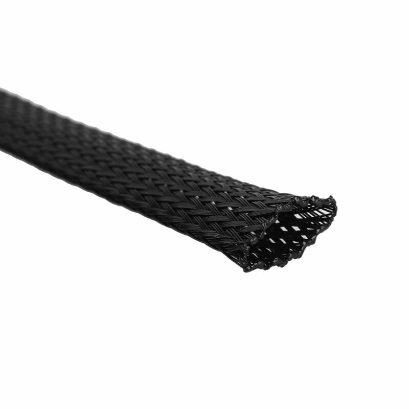 5m Câble de Gaine Tressée Harnais Gaine Expansion Manchon Noir 4mm