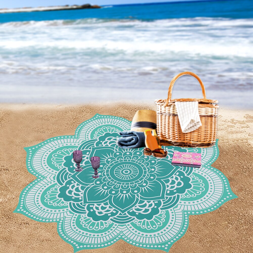 Mandala Ronde Tapestry Zomer Strand Picknick Gooien Tapijt Deken Bohemen Matten Handdoeken Badhanddoeken