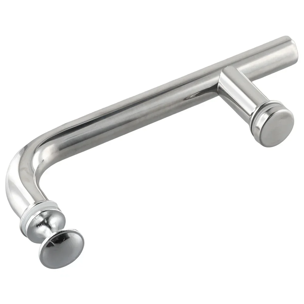 Stainless Steel Shower Handle Single Handle Bathroom Glass Door Handle Sliding Door Pull Household Hardware