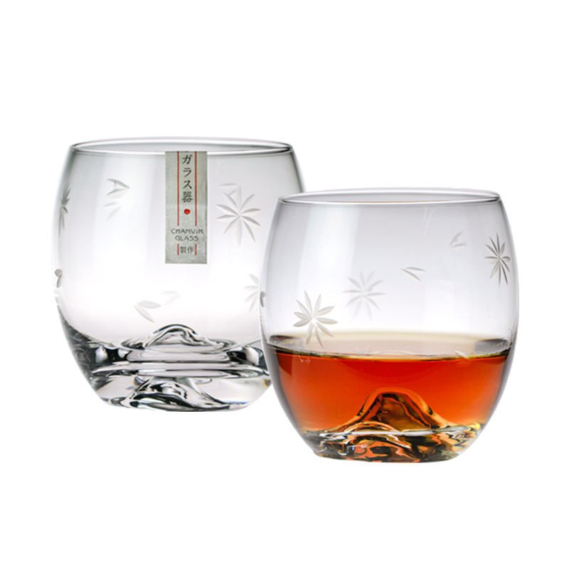 Eisberg Whiskey Felsen Glas alt gestaltet Whiskey Becher Gravur Kirsche aufbringen Eis-gekappt Berg Cognacglas Wodka XO Tasse