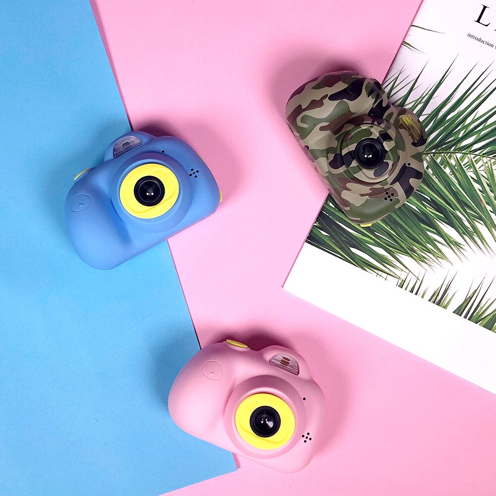 Cámaras de juguete para niños SLR y cámara Digital de dos tomas Rosa Azul Rojo camuflaje Mini niños Cámara niños juguetes educativos