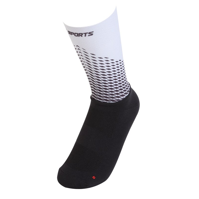 Men Women Anti Slip Cycling Socks Breathable Bike Sock Compression Bicycle Outdoor Running Sport Socks: W / L