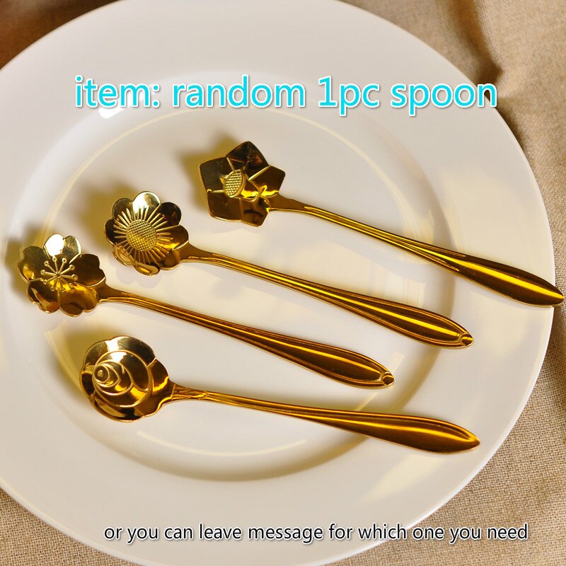 Mok Koffie Bone China Staal Gouden Lepel Mok Met Geschenkdoos Luxe Keramische Water Cup Menglepel: 1pc spoon random