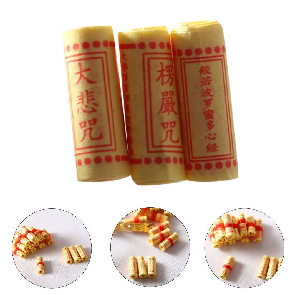 5pcs Models Decorative Scripture Scroll Desktop Model Decor Scripture Scroll Model for Home Photography