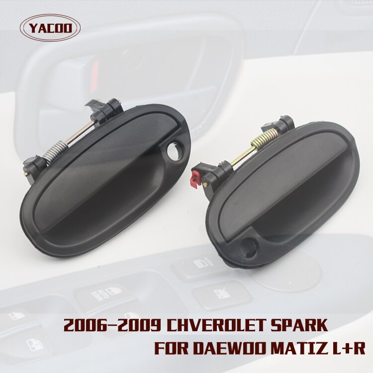 1 PAIR FRONT EXTERIOR DOOR HANDLE FOR CHEVRLOET SPARK DAEWOO MATIZ OEM:96601472 96601473