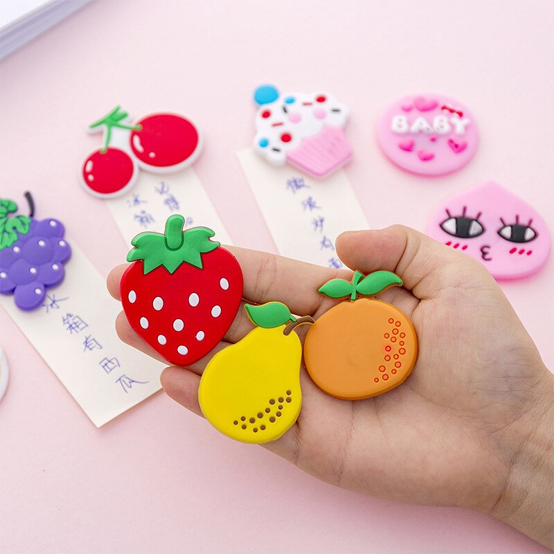 1Pcs Magnetische Magneet Kleurrijke Fruit Cartoon Siliconen Magnetische Sticker Accessoires Koelkasten Home Decor