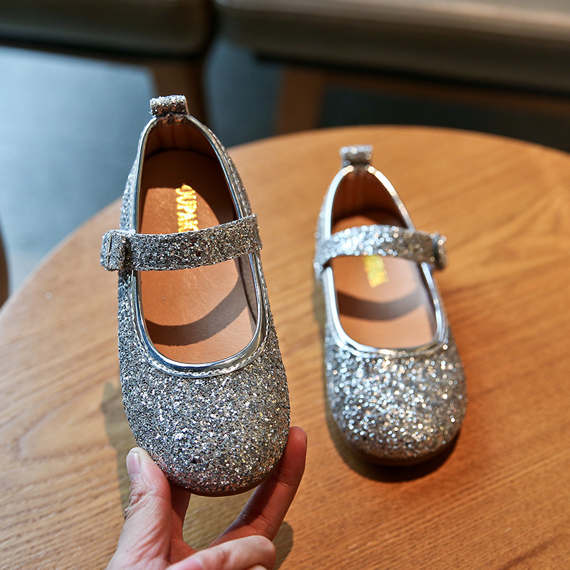 printemps automne filles chaussures enfants chaussures princesse doux en cuir souple chaussures enfants baskets filles baskets paillettes