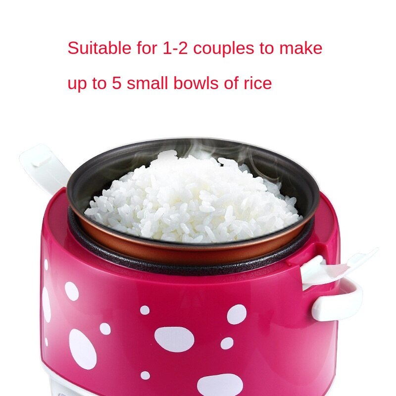 Mini Electric Cooker Small Electric Cooker Household 2-Person Small Cooking Pot 1.2L