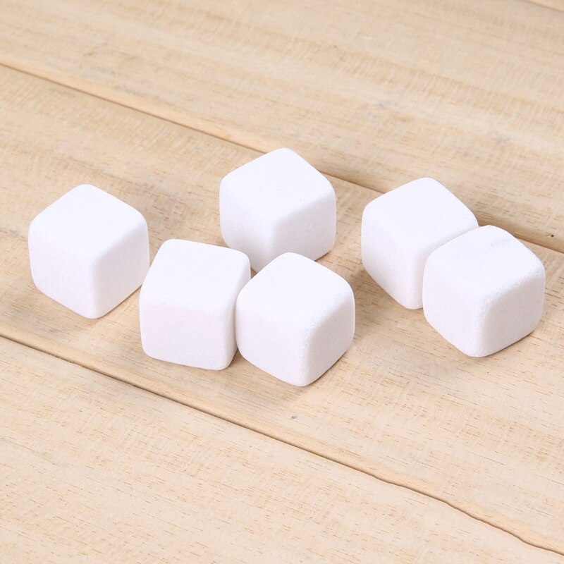 6 pièces/ensemble glaçons en pierre céramique | Cubes de glace, refroidisses pour le whisky, vin boissons fournitures de boissons, JAN88