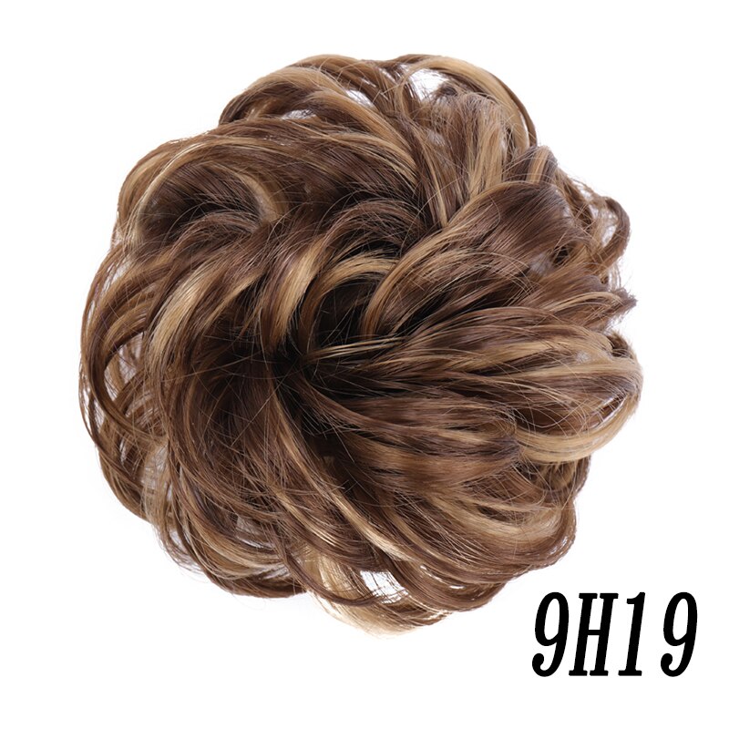Xuanguang Rommelig Haarstukjes Voor Vrouwen Knot Elastische Chouchou Bun Opgestoken Donut Krullend Haar Touw: 9H19