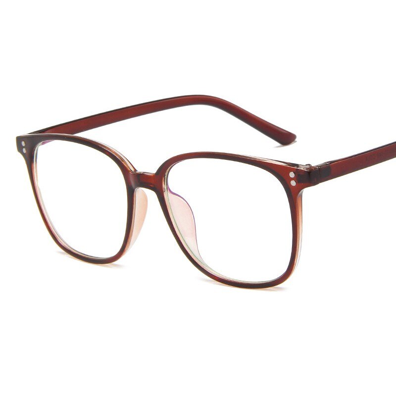 Woman Round Plain Decorative Glasses Clear Lens Eyeglasses Frame Clear Lens Sun Glasses College Style: G