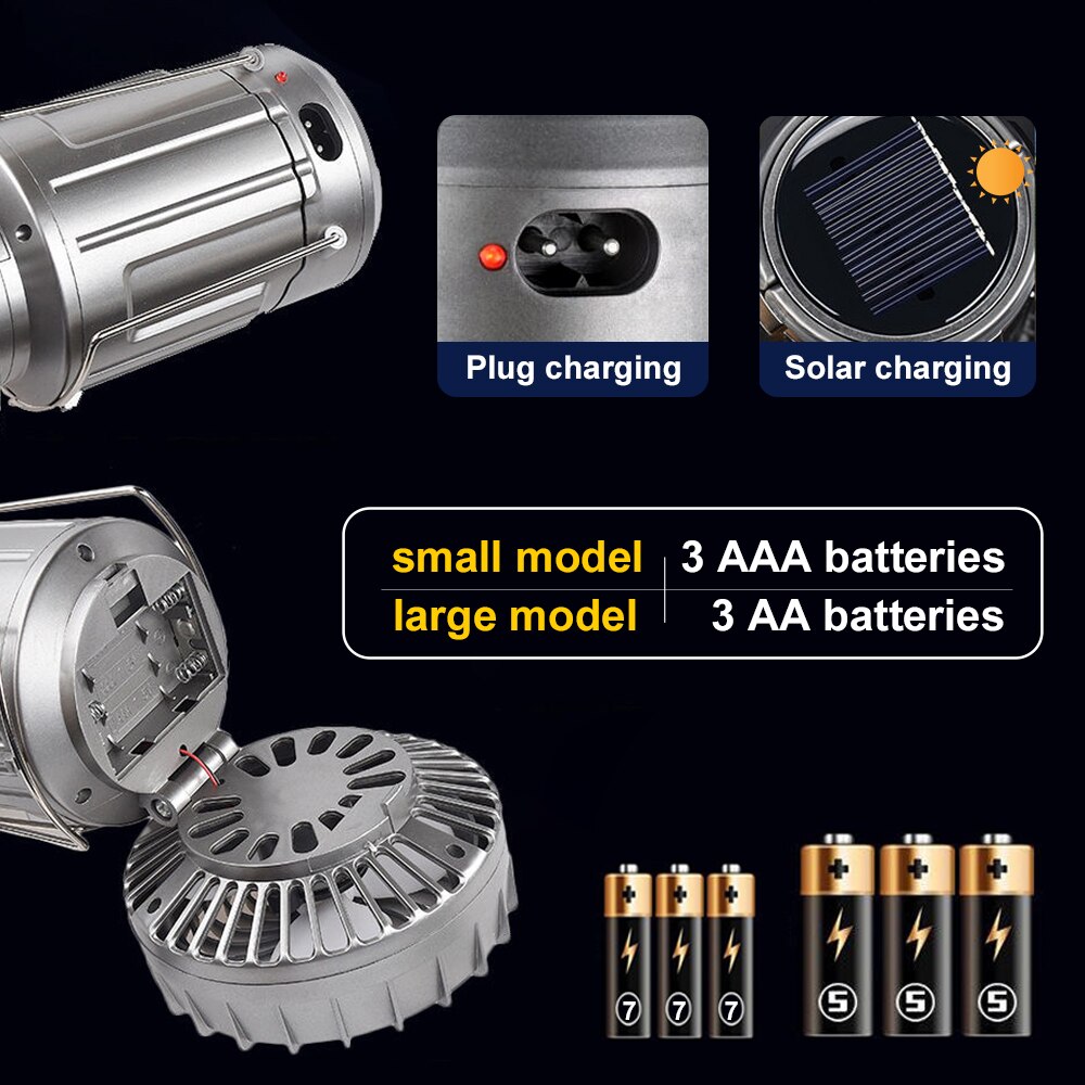 Campinglamp, draagbare ventilator, lamp op zonne-energie, krachtige zaklamp voor vissen, kampeeruitrusting, powerbank, buitenlamp op zonne-energie