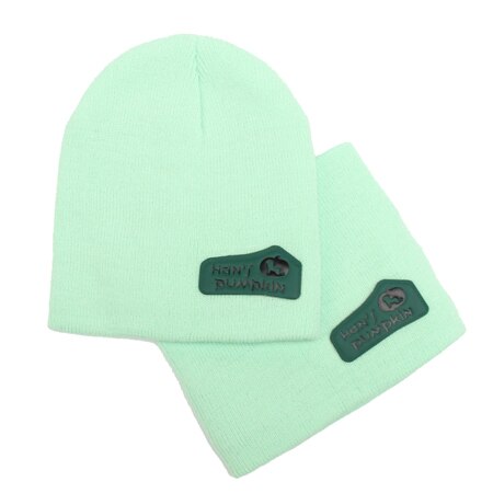 Bonnet d'hiver couleur bonbon chapeau Bonnet en coton tricoté chapeau dessin animé enfants chapeau bébé garçon fille: green kids