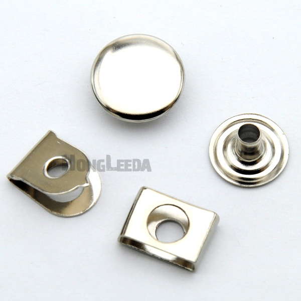 100 set/lot 15mm 4- delar metall mässing byxor byxor kjolar krokar för pojke/män silver nickel, brons he -031