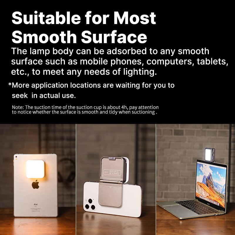 Ulanzi CL15 Mini Cube Video Light Laptop Computer Webcam Lighting Zoom Call Lamp Conference Video Light Office Light