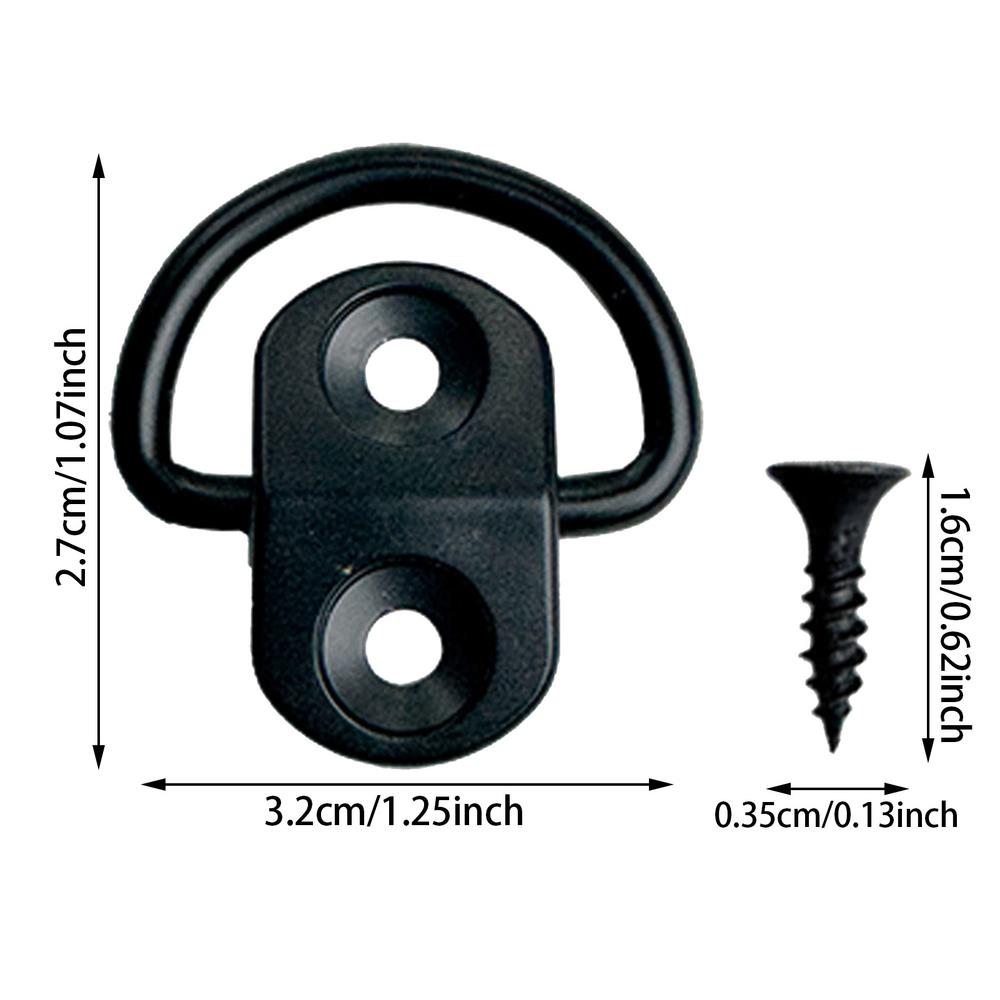 Auto Stamm Net Haken 4X Binden Aufhängbare Verschluss Mit Schrauben Auto Modifikation Haken Auto Stamm Haken Schraube Cargo Net Hardware Kit: COFFEE