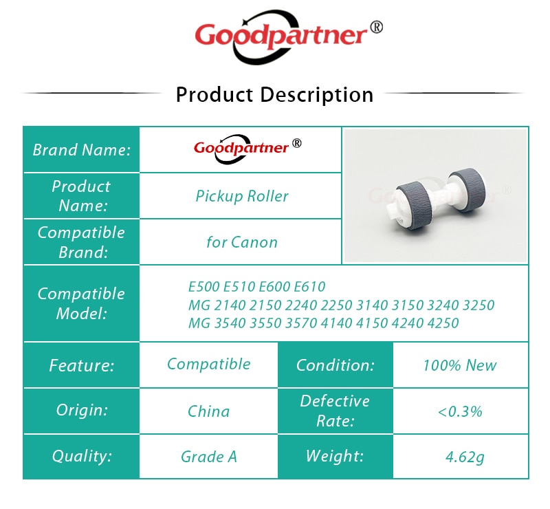 1Set QM4-1893-000 QM4-1894-000 Pickup Roller Voor Canon E500 E510 E600 E610 Mg 2170 2270 3170 3270 3570 2150 4250 4140 3550 E518