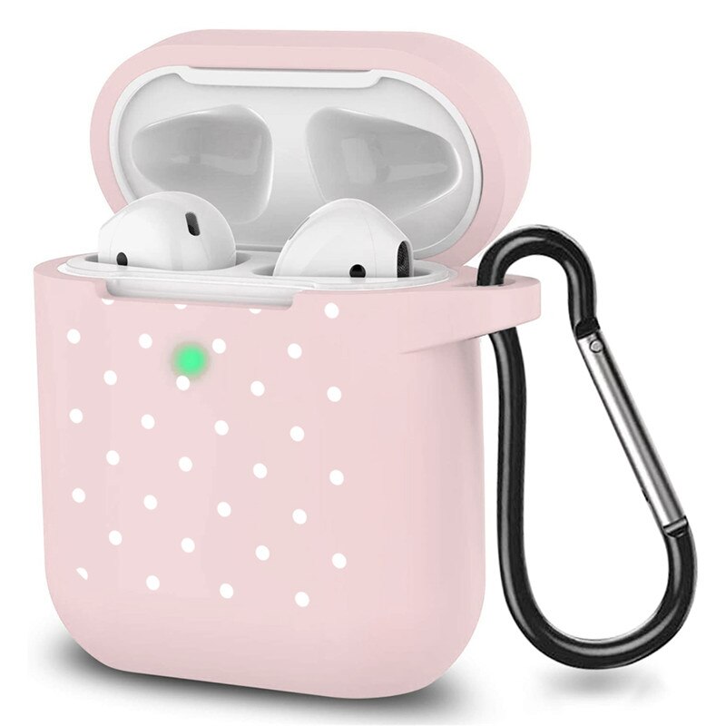 Case For Airpods 1&2 Cute Earphone Case Love Heart Daisy Floral Wireless Earphone Accessories for Apple Airpods Soft Cases Bags: baidd2d