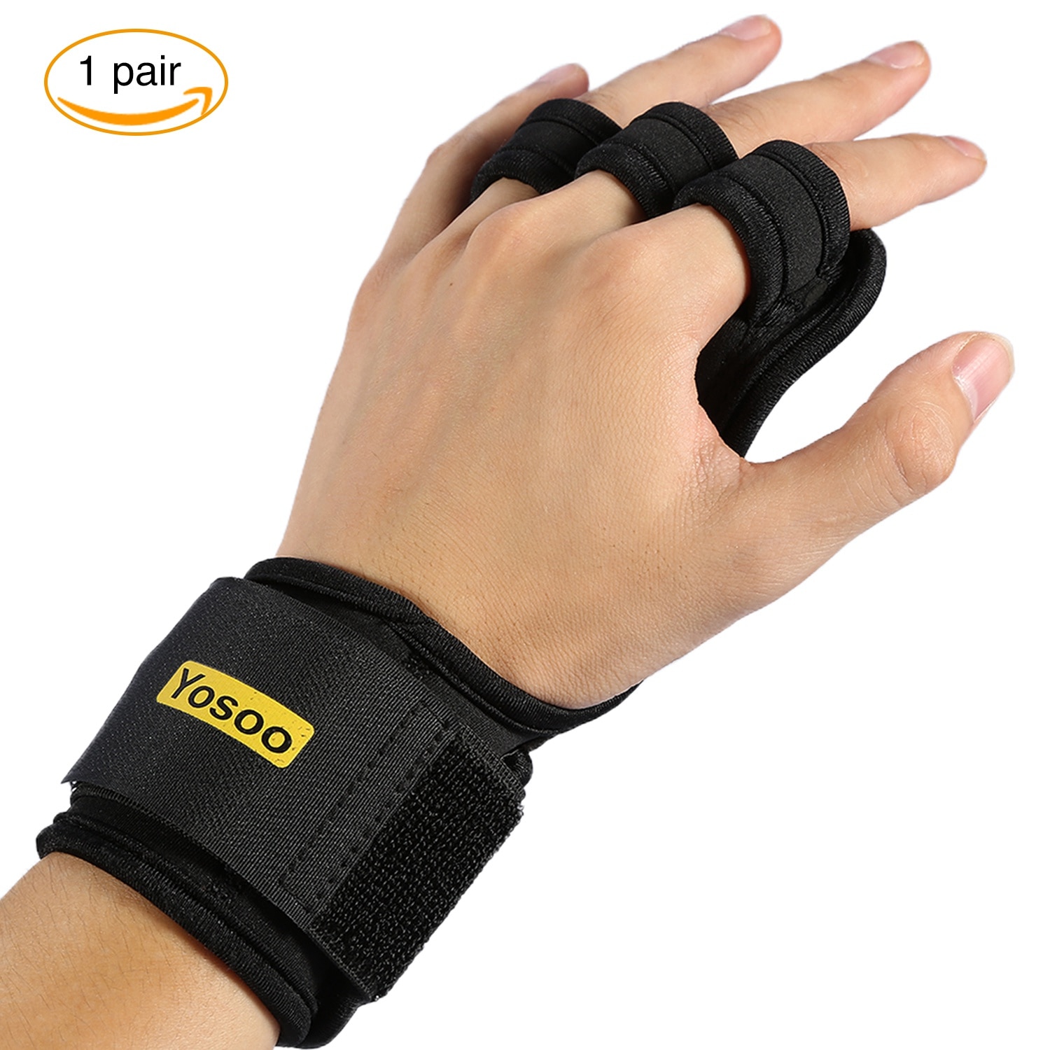 Hand Grip Silicone Thicker Sponge Gymnastics Guard Palm Protectors Glove Pull Up Bar Weight Lifting Glove Gym Gloves